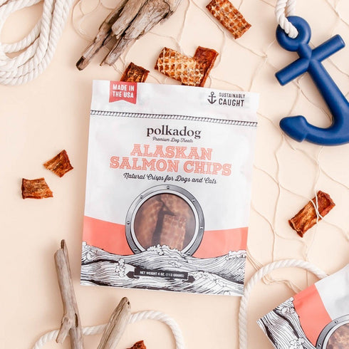 Polkadog Alaskan Salmon Chips 4 oz